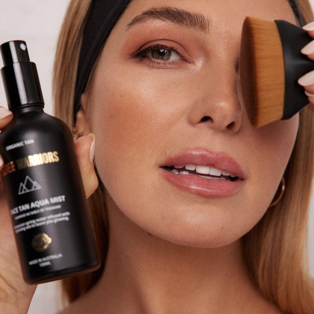Natural Face Tan Glow Kit | Buy Now or Bundle & Save Natural Face Tan Glow Kit | Three Warriors | Streak & Orange Free Organic Tan