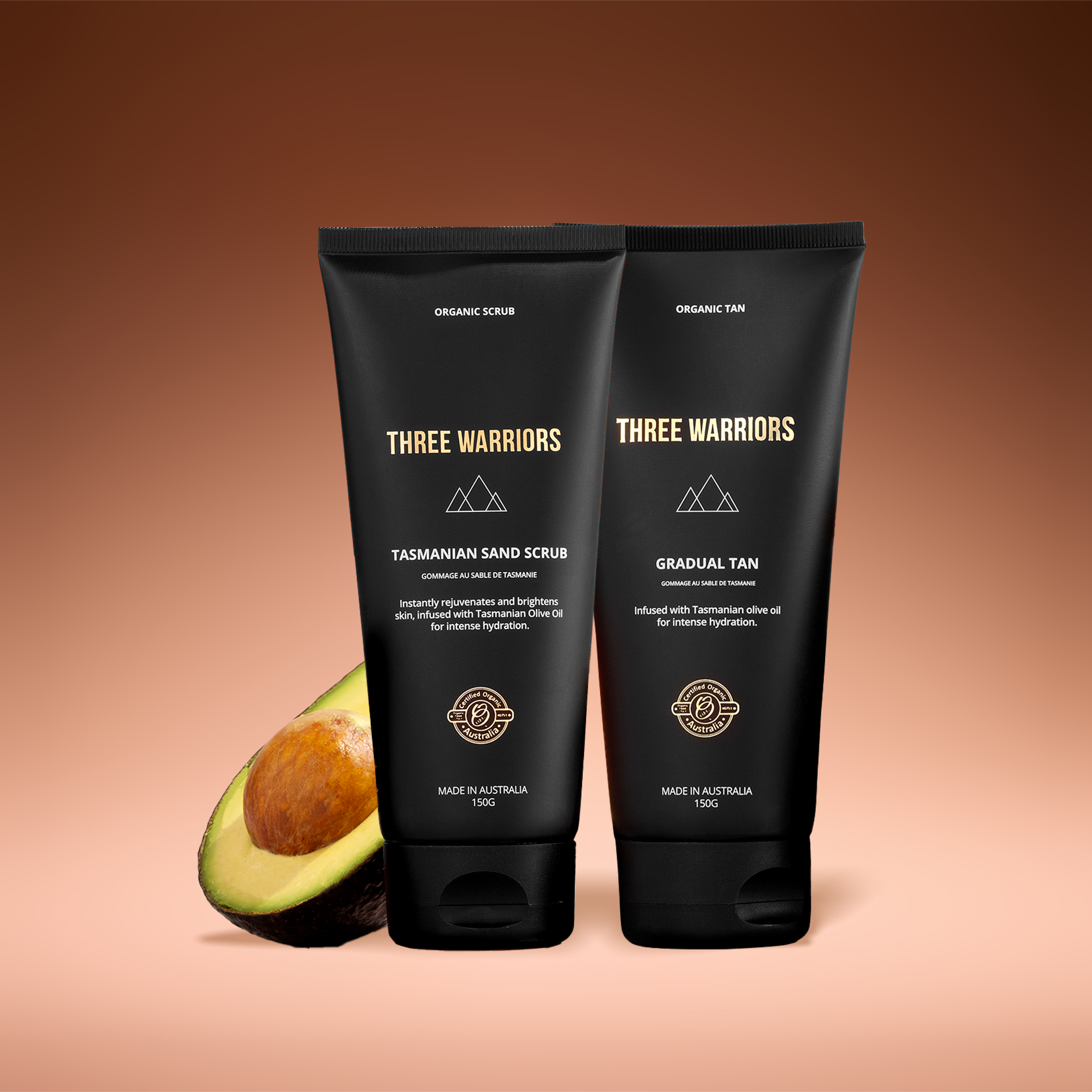 The Power Couple Pack | Three Warriors | Streak & Orange Free Organic Tan