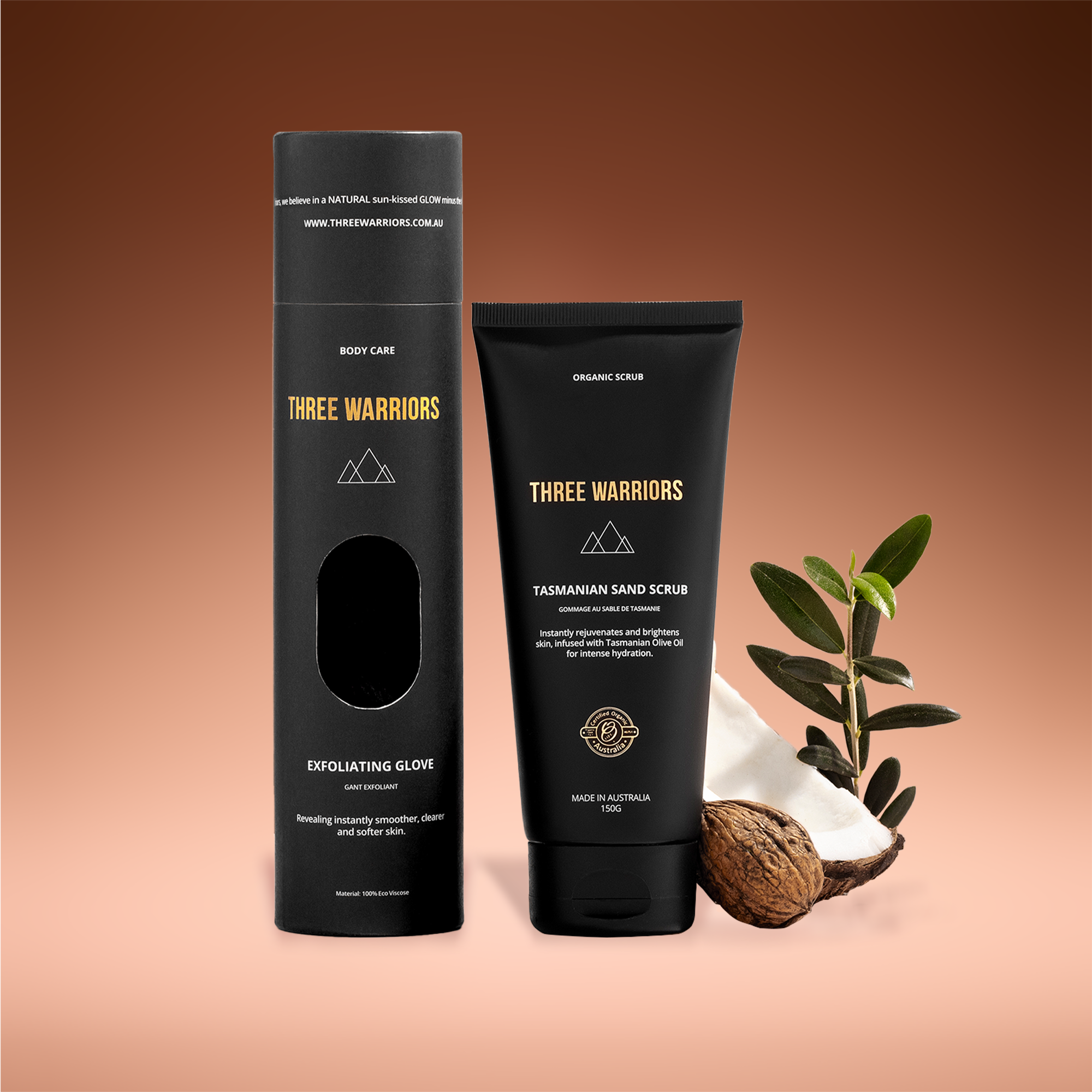 Prep and Prime Kit | Three Warriors | Streak & Orange Free Organic Tan