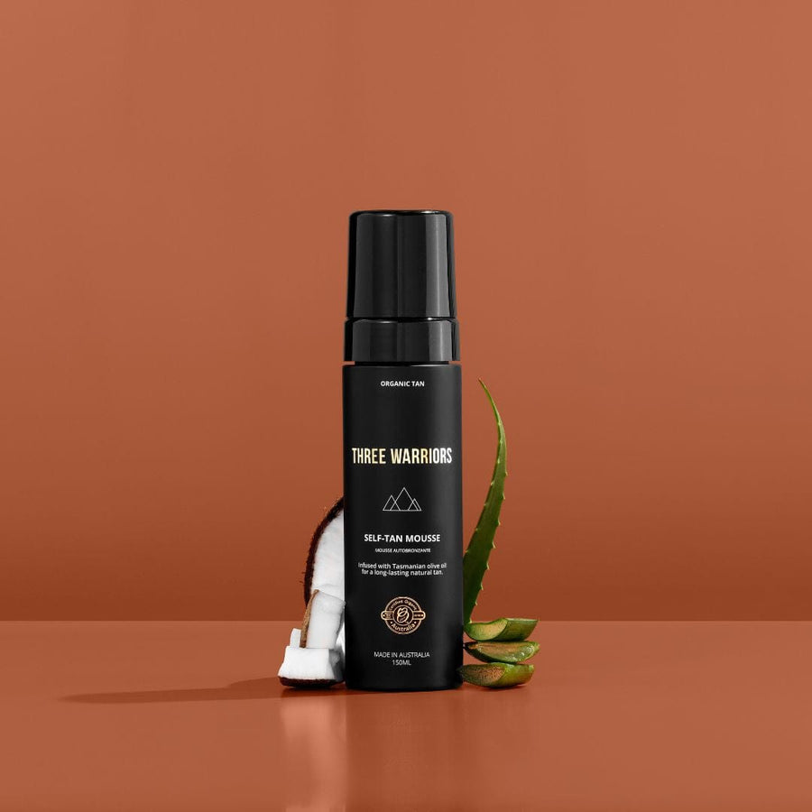 Self Tanning Mousse | Three Warriors | Olive Oil Infused Natural Tan  