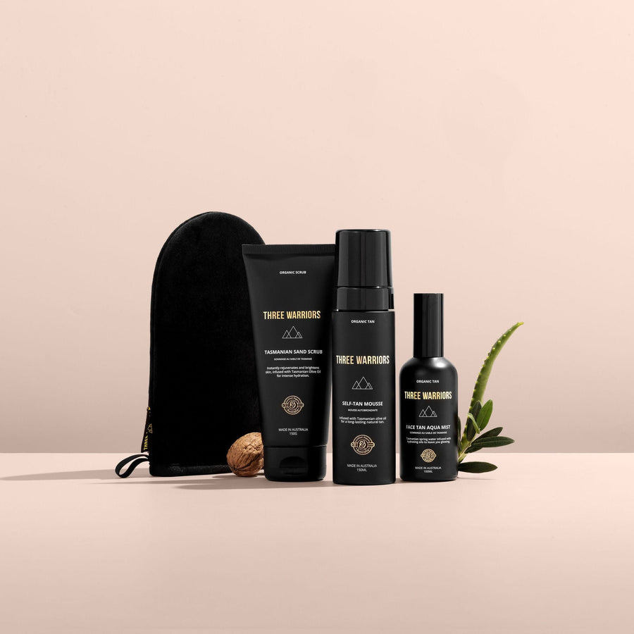 Deep Tan Starter Kit | Three Warriors | EASY THREE STEP ROUTINE 