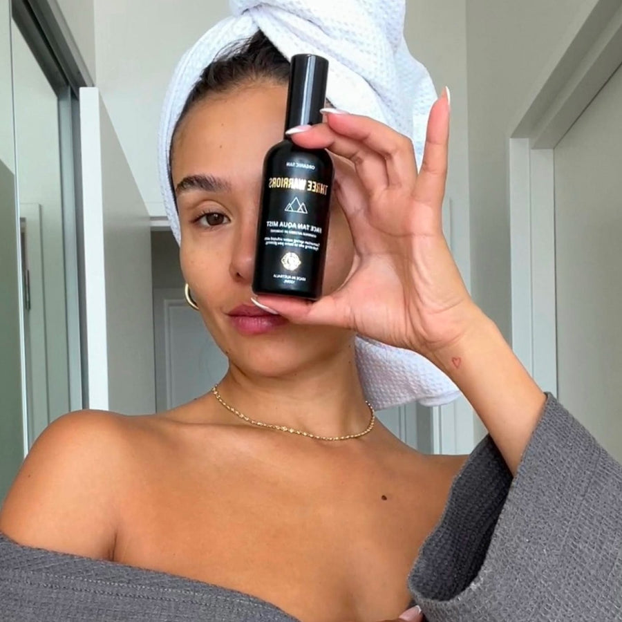 Face Tan Water | Three Warriors | Radiance Boosting Natural Tan Mist  