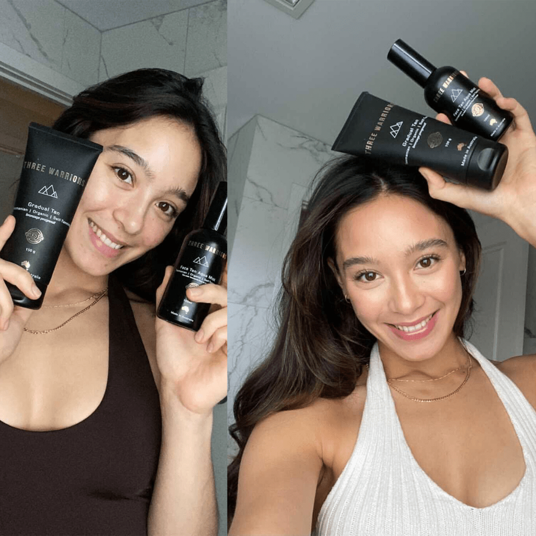 Face Tan Water | Before & After