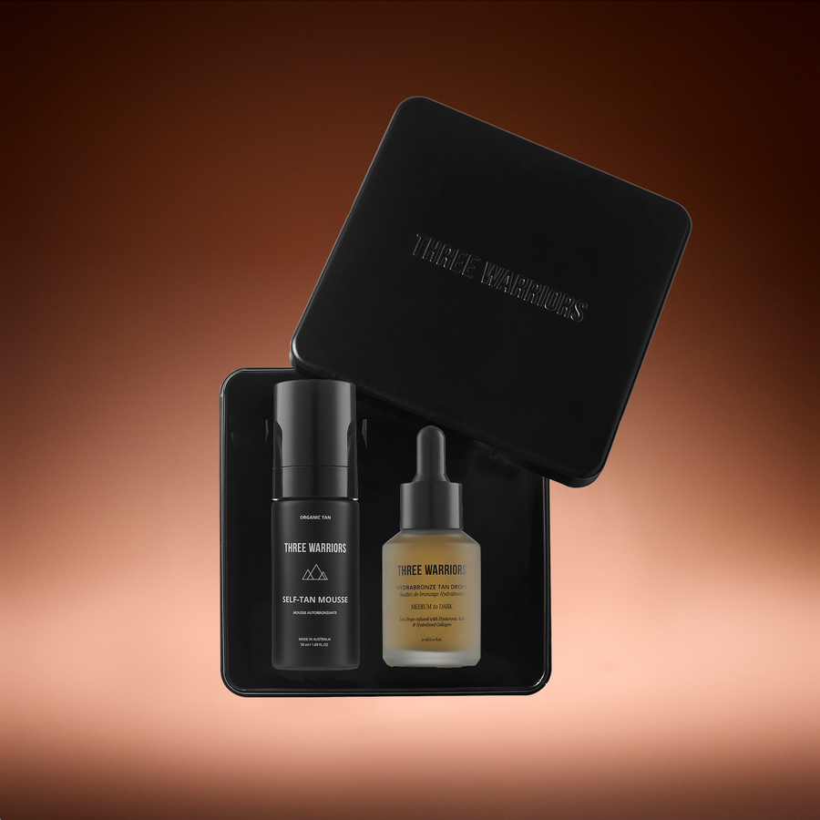 Bronzed Glow Kit - LIMITED EDITION | Three Warriors | Your Glow-To Routine In Perfectly Portable Minis